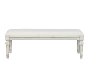 Stella Mia Creamy White Bedroom Bench - Ornate Home