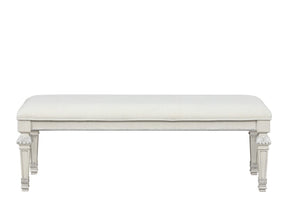 Stella Mia Creamy White Bedroom Bench - Ornate Home