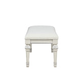 Stella Mia Creamy White Bedroom Bench - Ornate Home