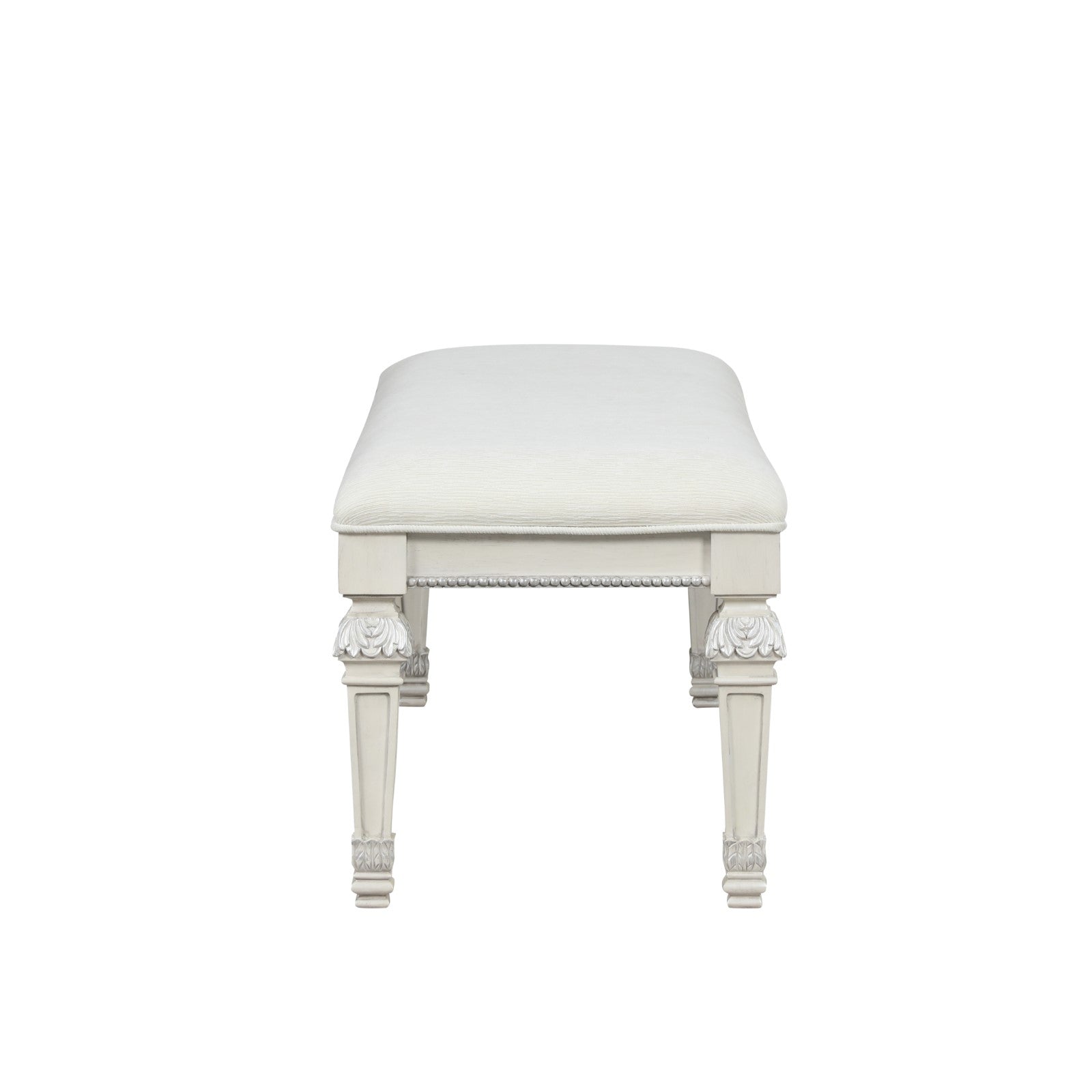 Stella Mia Creamy White Bedroom Bench - Ornate Home
