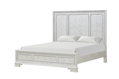 Stella Mia Creamy White Eastern King Bed - Ornate Home