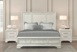 Stella Mia Creamy White Queen 5 Piece Bedroom Set w/2 Nightstands - Ornate Home