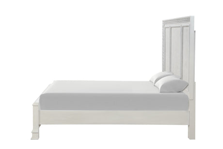 Stella Mia Creamy White Queen Bed - Ornate Home