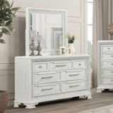 Stella Mia Creamy White Queen Full 4 Piece Bedroom Set - Ornate Home