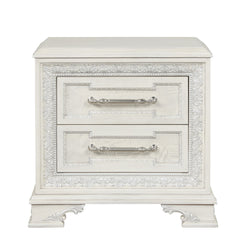 Stella Mia Creamy White Queen Full 4 Piece Bedroom Set - Ornate Home