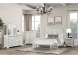 Stella Mia Creamy White Queen Full 5 Piece Bedroom Set w/2 Nightstands - Ornate Home