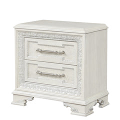 Stella Mia Creamy White Queen Full 5 Piece Bedroom Set w/2 Nightstands - Ornate Home