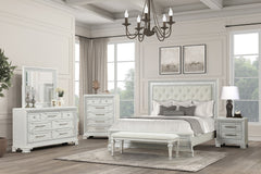 Stella Mia Creamy White Queen Full Bed - Ornate Home