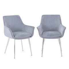 Stella Platinum Uph Chair (Set of 2) - Ornate Home