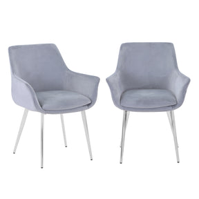 Stella Platinum Uph Chair (Set of 2) - Ornate Home