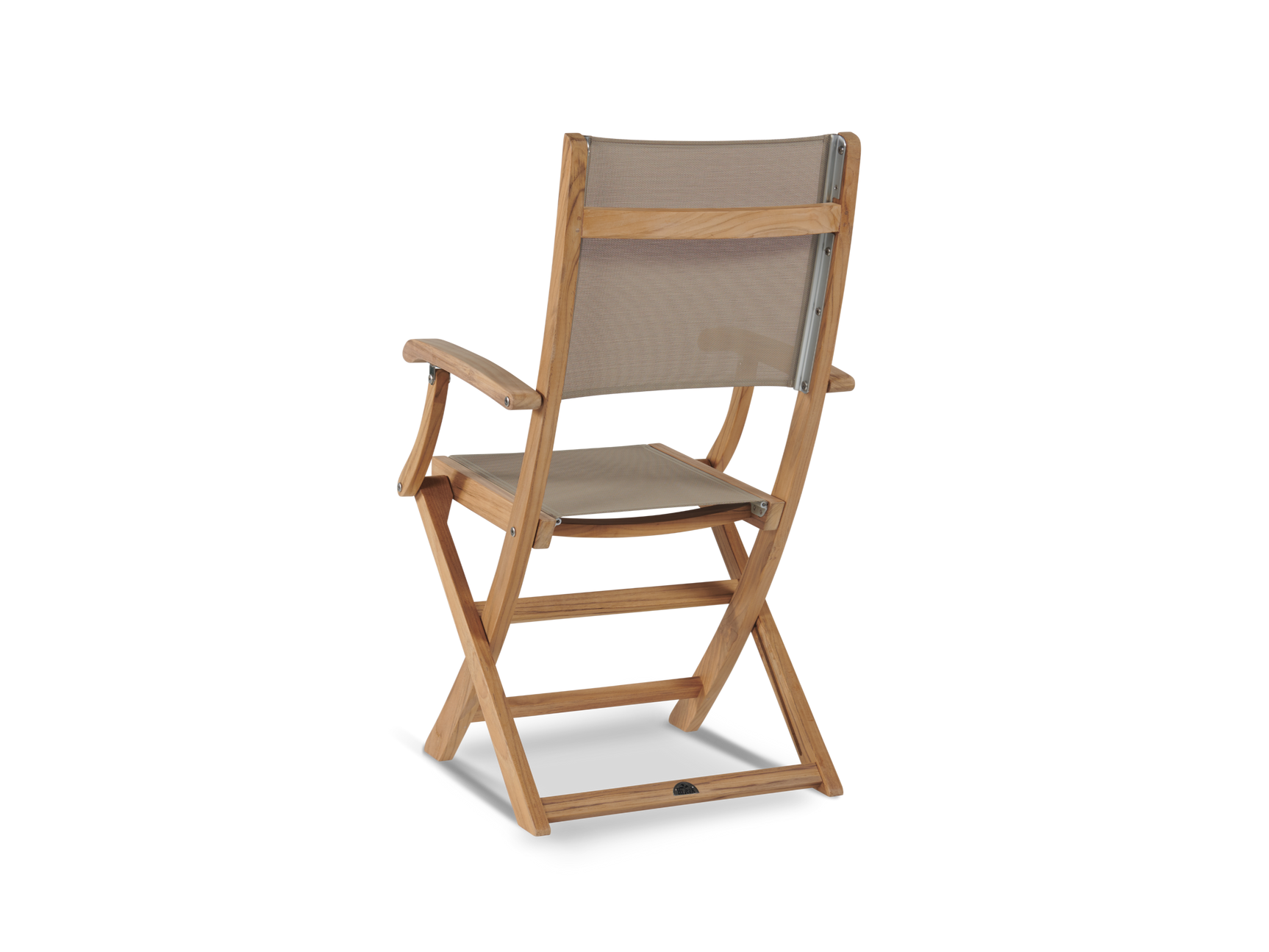 Stella Teak Taupe Outdoor Dining Folding Armchair - Ornate Home