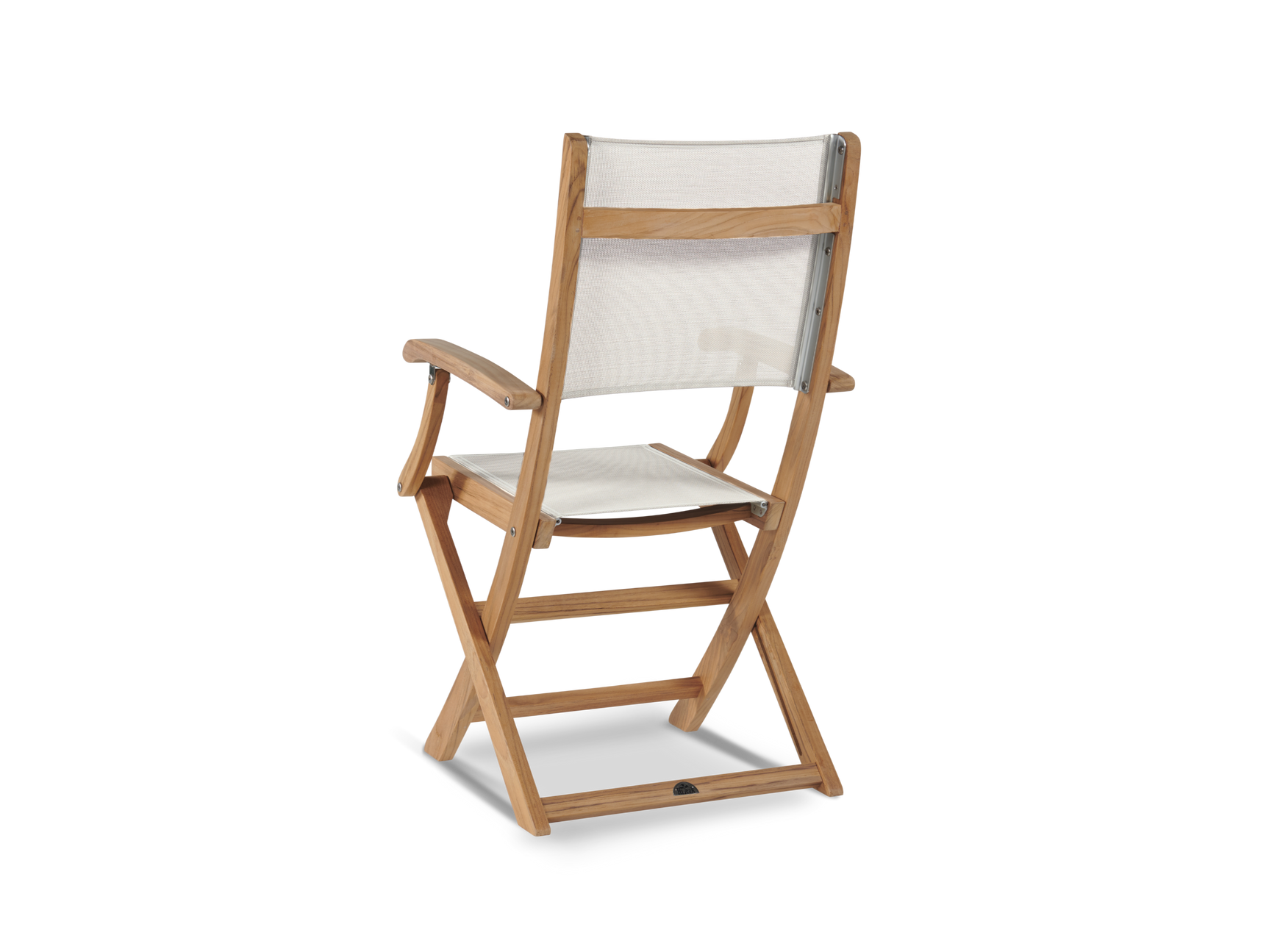 Stella Teak White Outdoor Dining Folding Armchair - Ornate Home