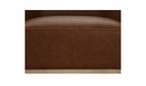 Stellan Brown Leather Accent Chair - Ornate Home