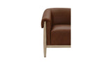 Stellan Brown Leather Accent Chair - Ornate Home