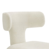 Stellan Cream Curved Back Boucle Upholstered Dining Chair (Set of 2) - Ornate Home
