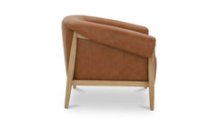 Stellan Tan Leather Accent Chair - Ornate Home