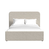 Stellar Beige Boucle Full UPH Bed with 13 Slats - Ornate Home