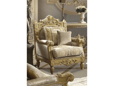 Stellar Metallic Gold Chair  / HD-2659 - Ornate Home