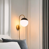 Stellar Opal Satin Brass 1-Light Wall Sconce - Ornate Home