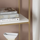 Stellar White/Gold Etagere - Ornate Home