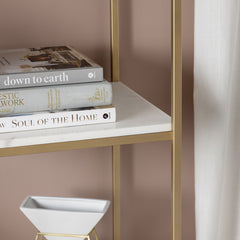 Stellar White/Gold Etagere - Ornate Home