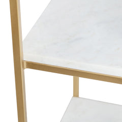 Stellar White/Gold Etagere - Ornate Home