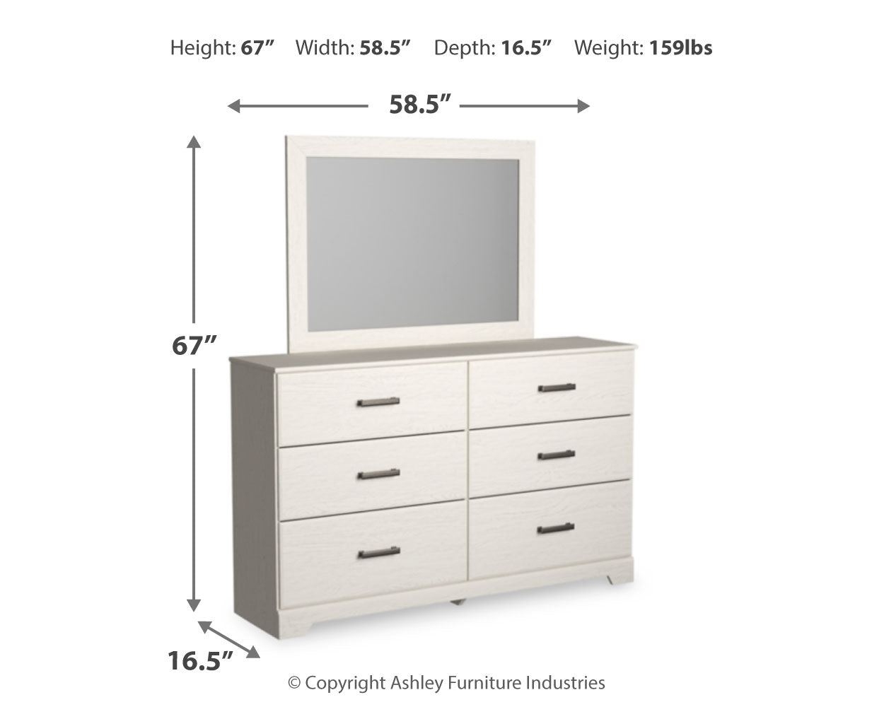 Stelsie Queen Panel Bedroom Set with Dresser and Mirror (Online Special Price) - Ornate Home