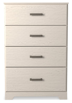 Stelsie White Dresser & Mirror & Chest & Nightstand - Ornate Home