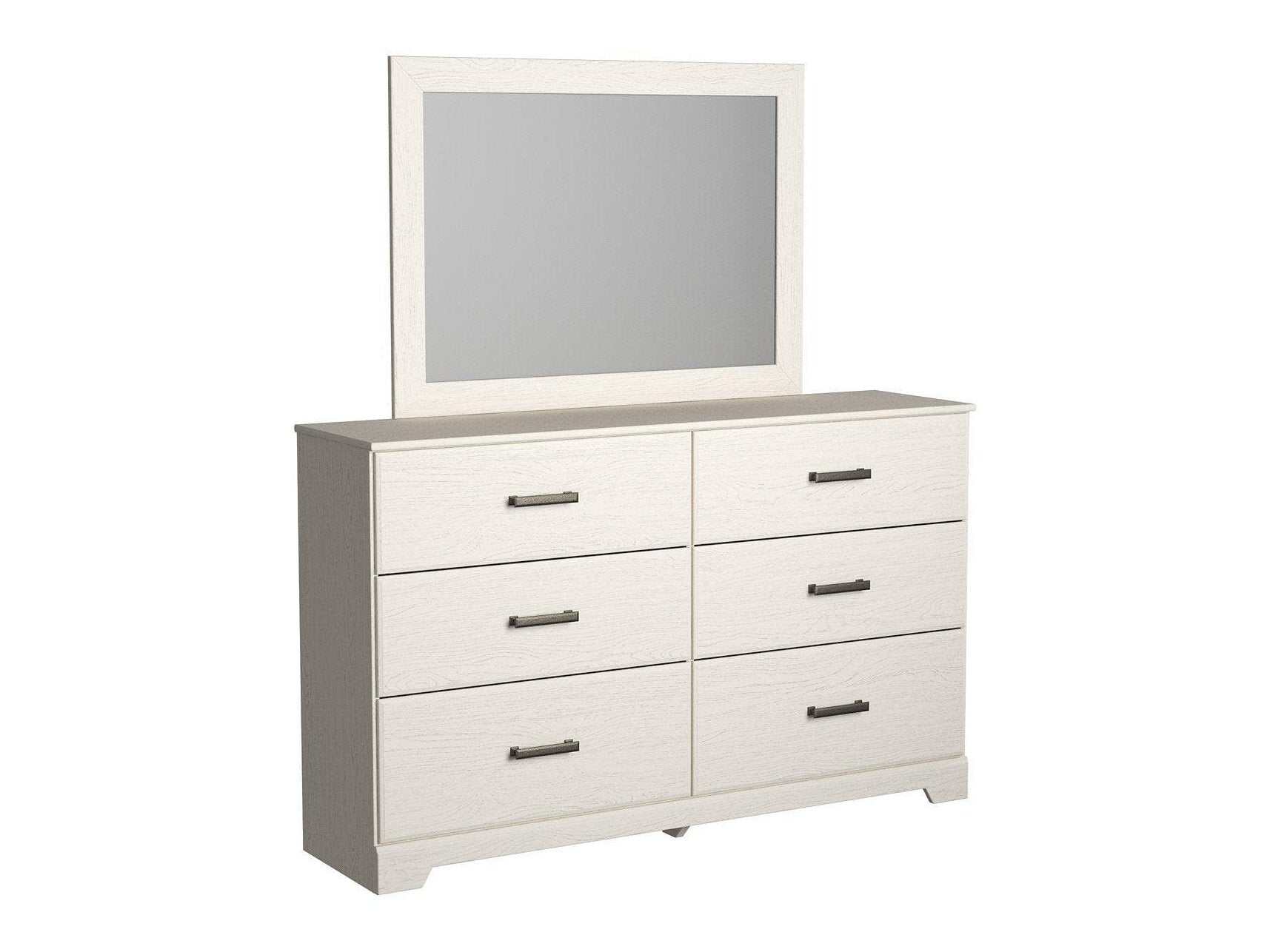 Stelsie White Dresser & Mirror (Online Special Price) - Ornate Home