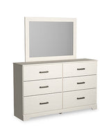 Stelsie White Dresser and Mirror (Online Special Price) - Ornate Home