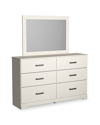 Stelsie White Dresser and Mirror (Online Special Price) - Ornate Home