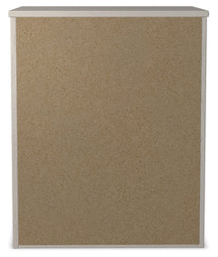 Stelsie White Full Panel Bedroom Set with Dresser, Mirror and Nightstand - Ornate Home