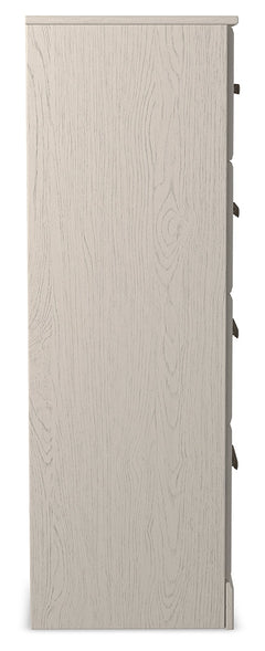 Stelsie White King Panel Bedroom Set with Chest and Nightstand - Ornate Home