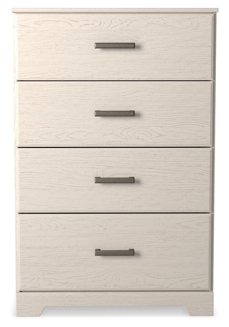 Stelsie White Queen Panel Bedroom Set with Chest and Nightstand (Online Special Price) - Ornate Home