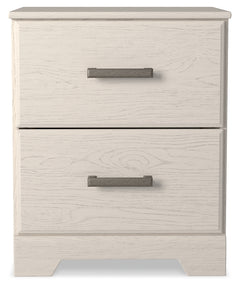 Stelsie White Queen Panel Bedroom Set with Chest and Nightstand - Ornate Home