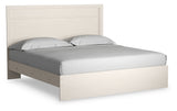 Stelsie White Stelsie King Panel Bed and Nightstand (Online Special Price) - Ornate Home