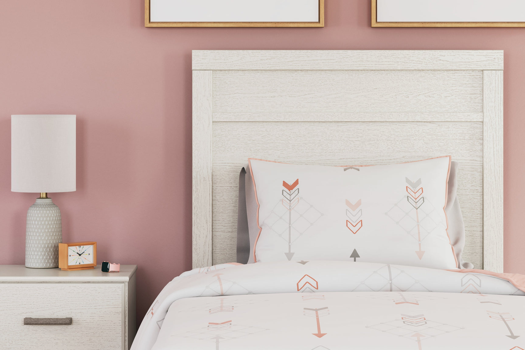 Stelsie White Twin Panel Bed (Online Special Price) - Ornate Home