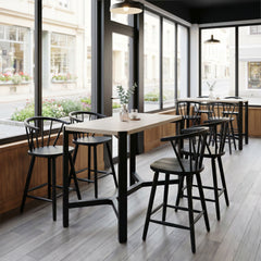 Stenger Black Counter Stool (Set of 2) - Ornate Home
