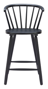 Stenger Black Counter Stool (Set of 2) - Ornate Home
