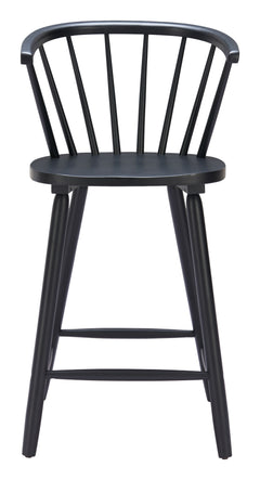 Stenger Black Counter Stool (Set of 2) - Ornate Home