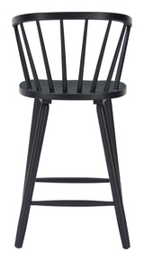 Stenger Black Counter Stool (Set of 2) - Ornate Home