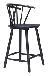 Stenger Black Counter Stool (Set of 2) - Ornate Home