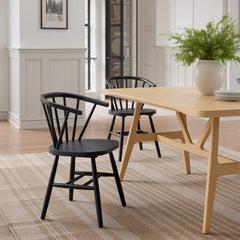 Stenger Black Dining Chair (Set of 2) - Ornate Home