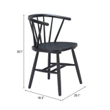 Stenger Black Dining Chair (Set of 2) - Ornate Home
