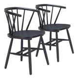 Stenger Black Dining Chair (Set of 2) - Ornate Home