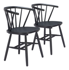 Stenger Black Dining Chair (Set of 2) - Ornate Home