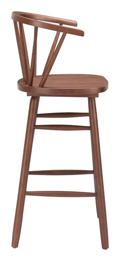 Stenger Walnut Barstool (Set of 2) - Ornate Home