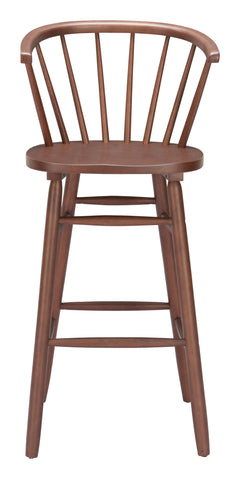 Stenger Walnut Barstool (Set of 2) - Ornate Home