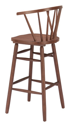 Stenger Walnut Barstool (Set of 2) - Ornate Home