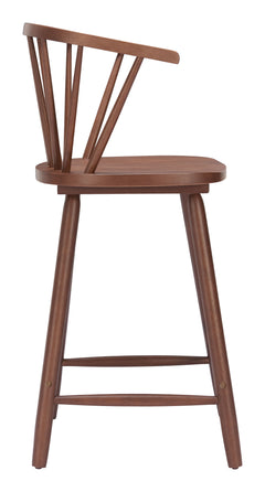 Stenger Walnut Counter Stool (Set of 2) - Ornate Home